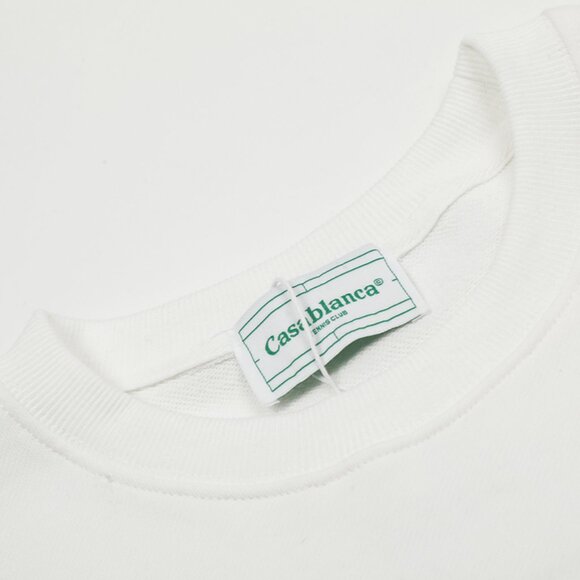 Casablanca White Swan Par Avion Logo Sweatshirt - Picture 7 of 7